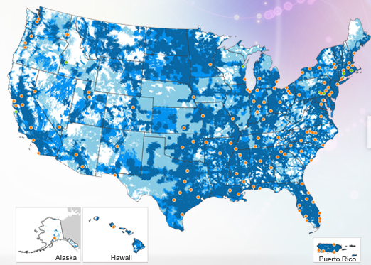 AT&T Dec 2012 LTE Coverage