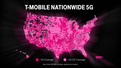 T Mobile+Nationwide+5G+Map